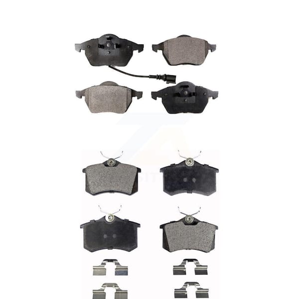 TEC Front Rear Ceramic Brake Pads Kit For Volkswagen Beetle Jetta Golf Passat KTC-100361