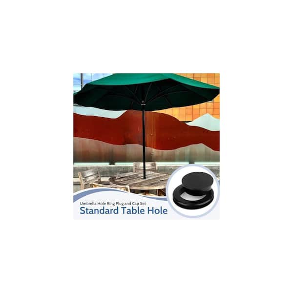SenQWFa 2 Inch Silicone Table Umbrella Hole Ring Plug and Cap Set Patio Table Grommet Black Enhanced Stability 2-Pack SenQWFa 2 Inch Silicone Table Umbrella Hole Ring Plug and Cap Set Patio Table Grommet Black Enhanced Stability 2-Pack