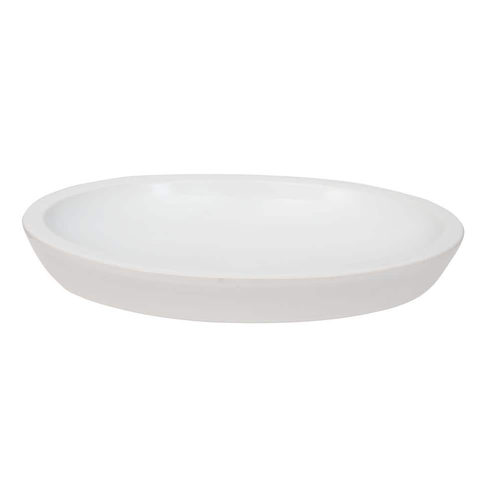 Resort 23" White Vitreous China Oval Vessel Sink