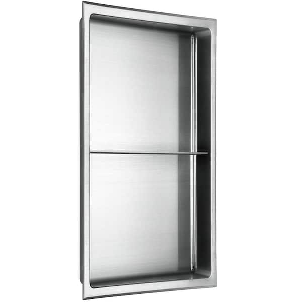 AKDY 12-in x 24-in Gold Stainless Rectangular Shower Niche in the Shower  Shelves & Accessories department at