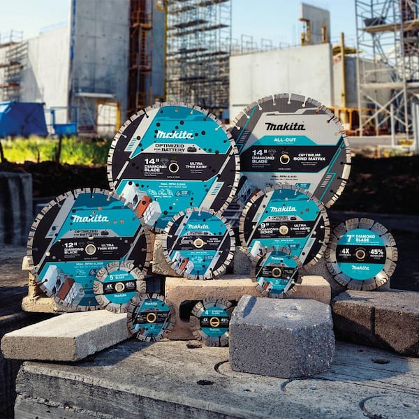 Makita 7 in. Thin Kerf Segmented Rim Diamond Blade E-23282 - The
