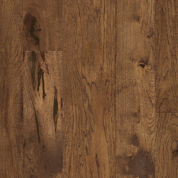 Bruce Revolutionary Rustics Golden Brown Hickory 1/2 in T x 7.5 in W Distressed Engineered Hardwood Flooring (37.9 sqft/case)