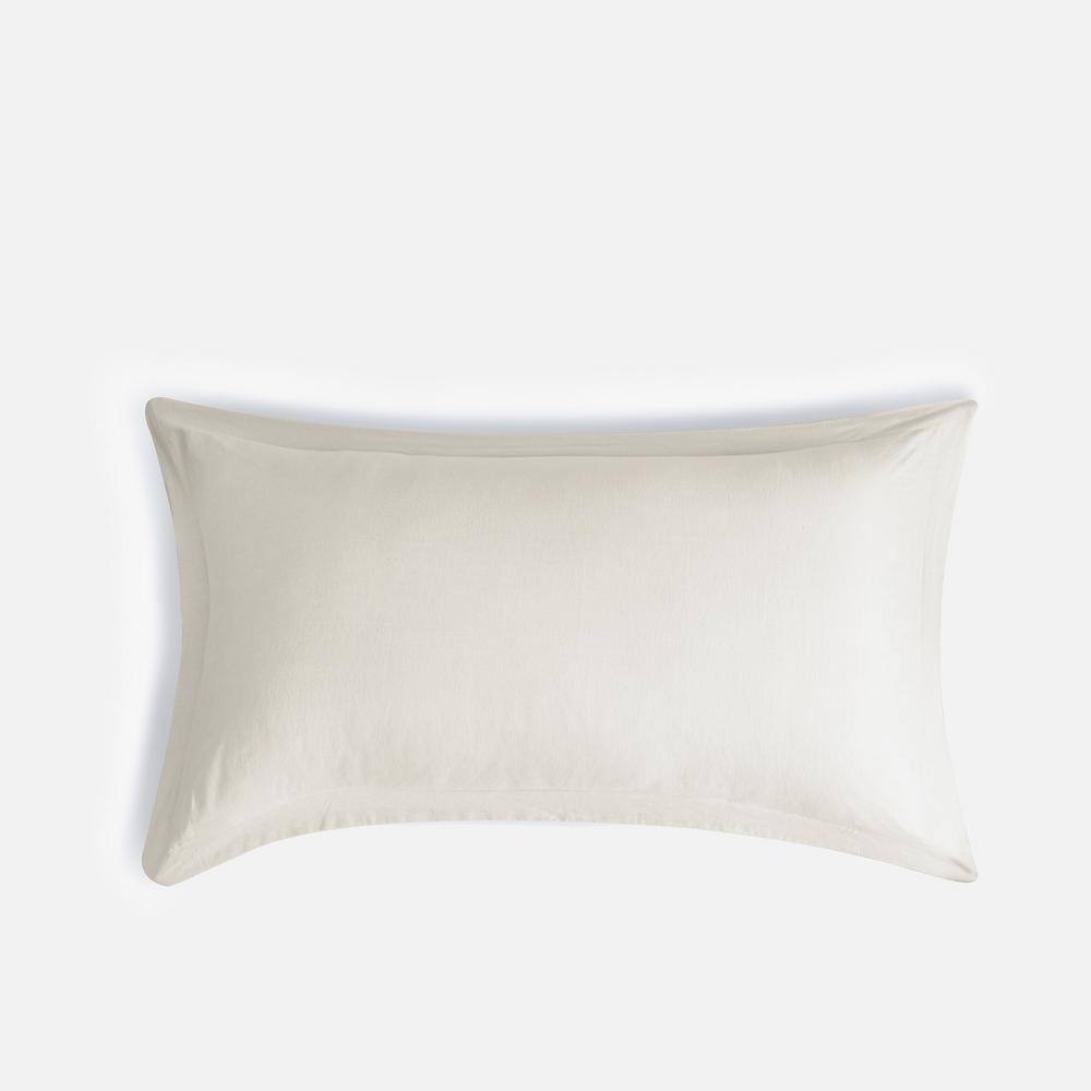 SIJO Fog French Linen King Pillow Sham (Set of 2) SJLBSHAKGFOG - The ...