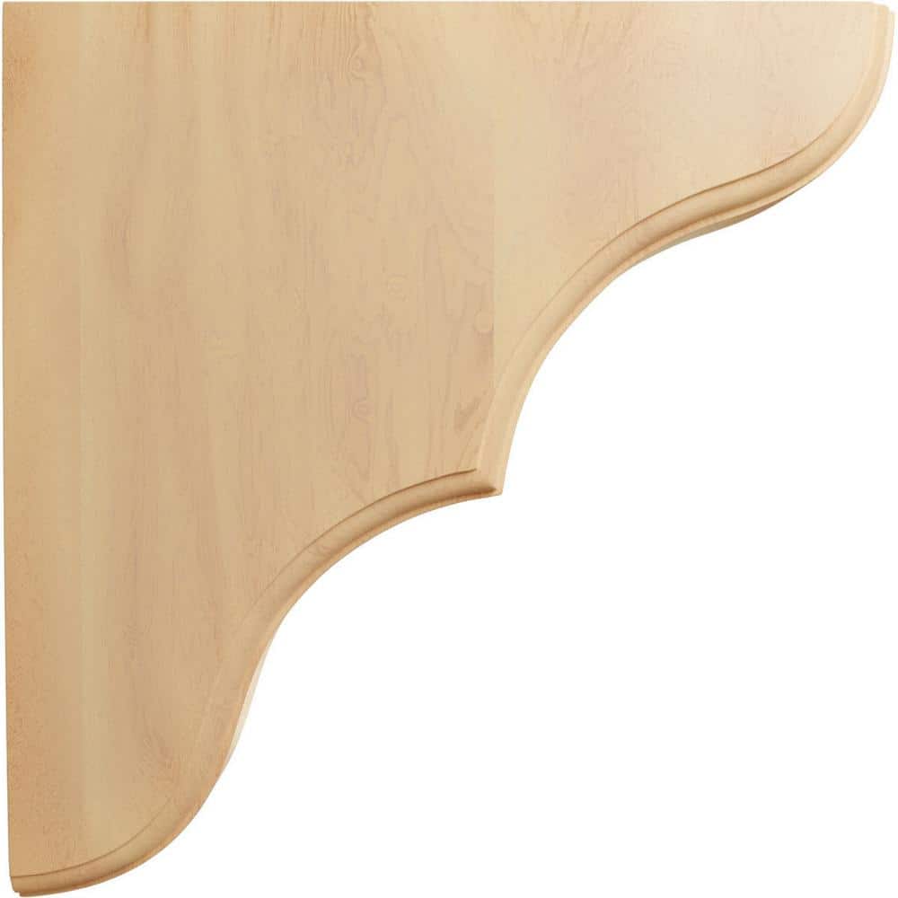 Red Oak 10" Hand-Carved Wood Corbel Bracket