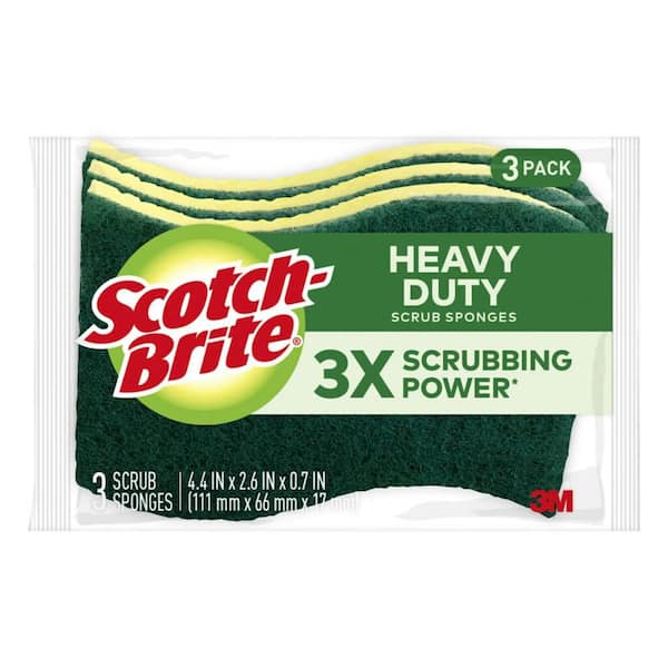 Heavy-Duty Scrub Sponge (3-Pack)