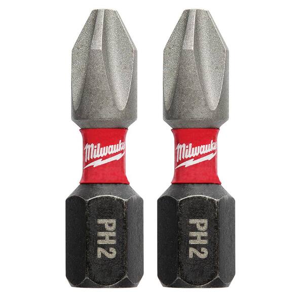 Details about   2 X 10pc Milwaukee 48-32-5008 10pk #2 Sq Recess 1" Shockwave Impact Insert Bits 