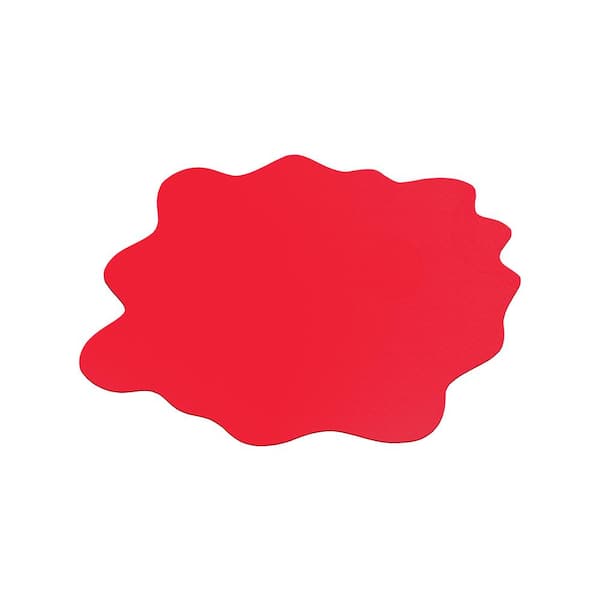 Red Multi-Purpose Indoor Mat for Hard Floors-40 in. x 40 in.