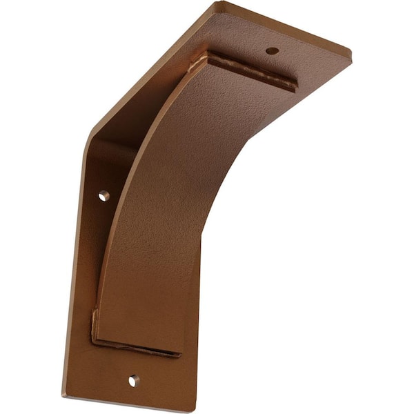 Ekena Millwork 3 in. x 6 in. x 6 in. Hammered Copper Morris Steel Bracket
