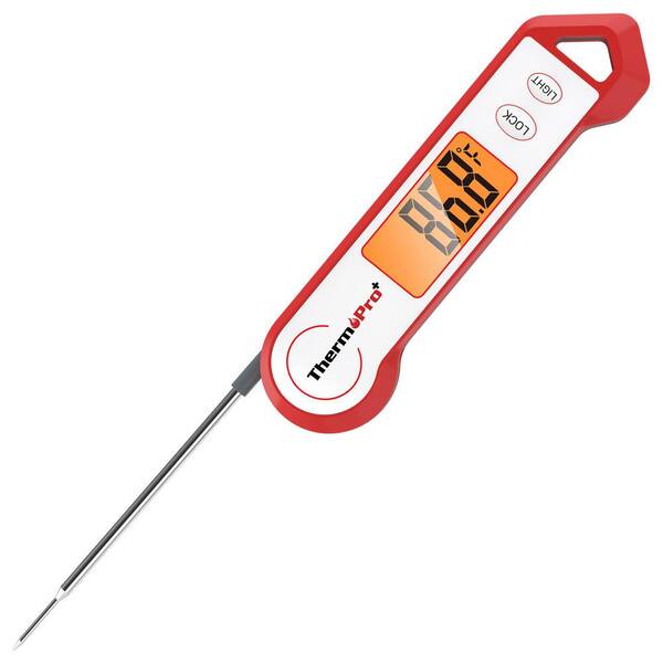 ThermoPro TP01H Digital Instant Read Meat Thermometer for Grilling Cooking  BBQing Smoking and Oven with Backlight TP01H - The Home Depot