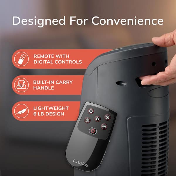 Lasko Tower 23 1500-Watt Electric Ceramic Oscillating Space