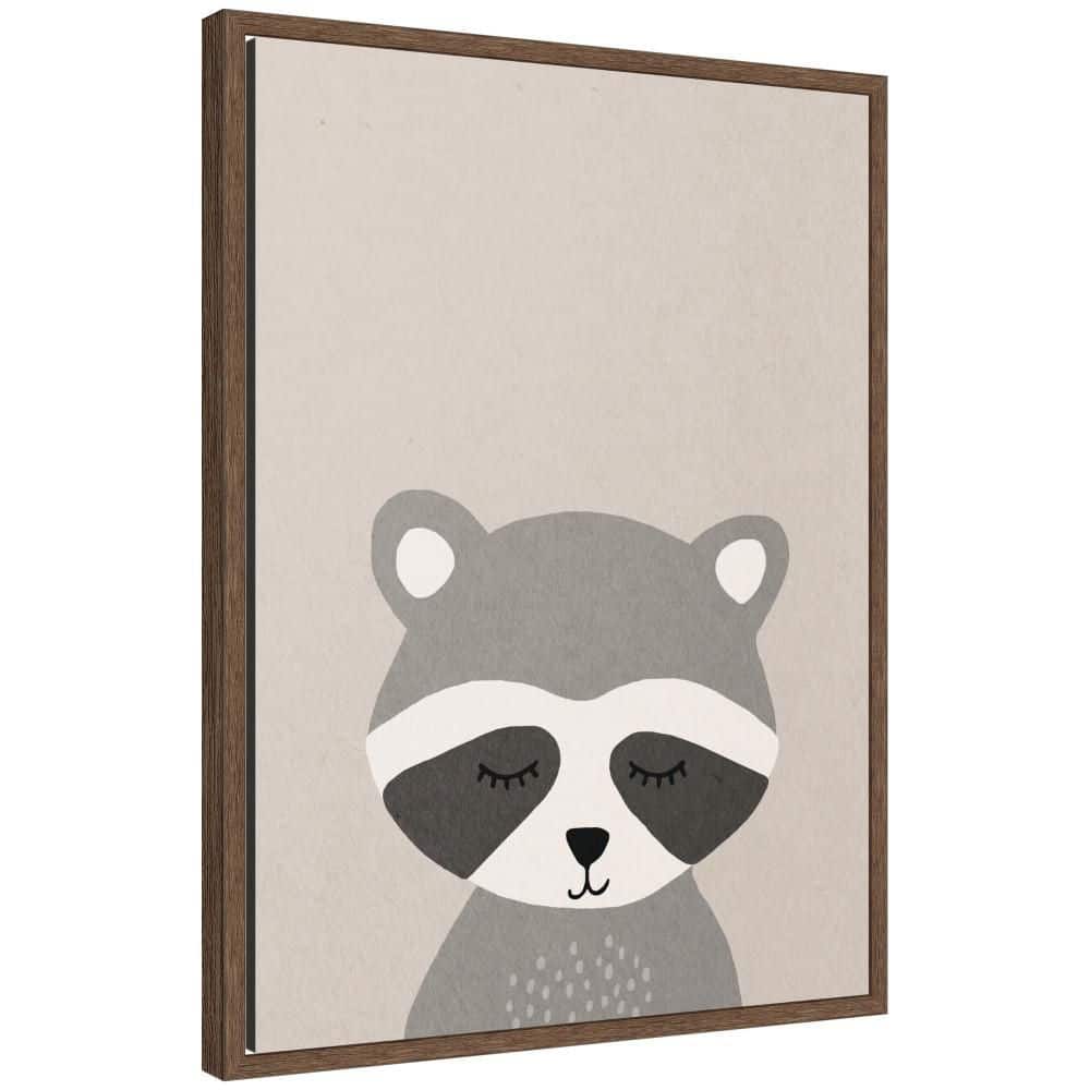 "Sylvie ""Raccoon"" by July Art Prints Animals Framed Glass Art Print 24 in. x 18 in." price history on PriceWatchPro