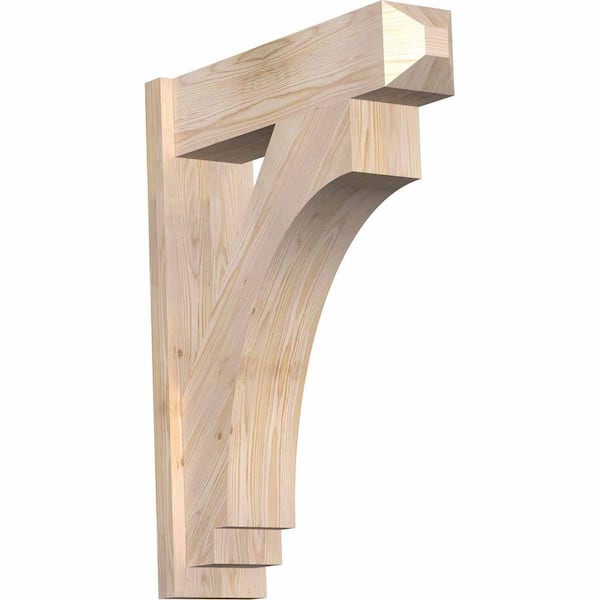 Ekena Millwork 8 in. x 36 in. x 28 in. Imperial Craftsman Smooth Douglas Fir Outlooker