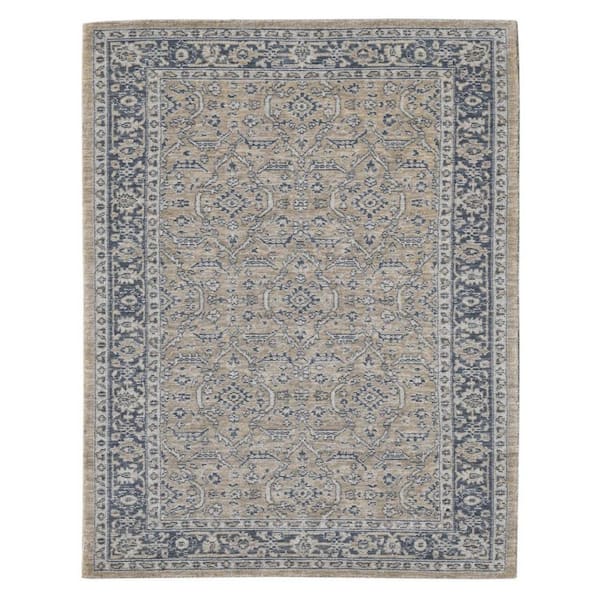 5 ft. x 8 ft. Multi-Colored Wool Medallion Hand Woven Area Rug