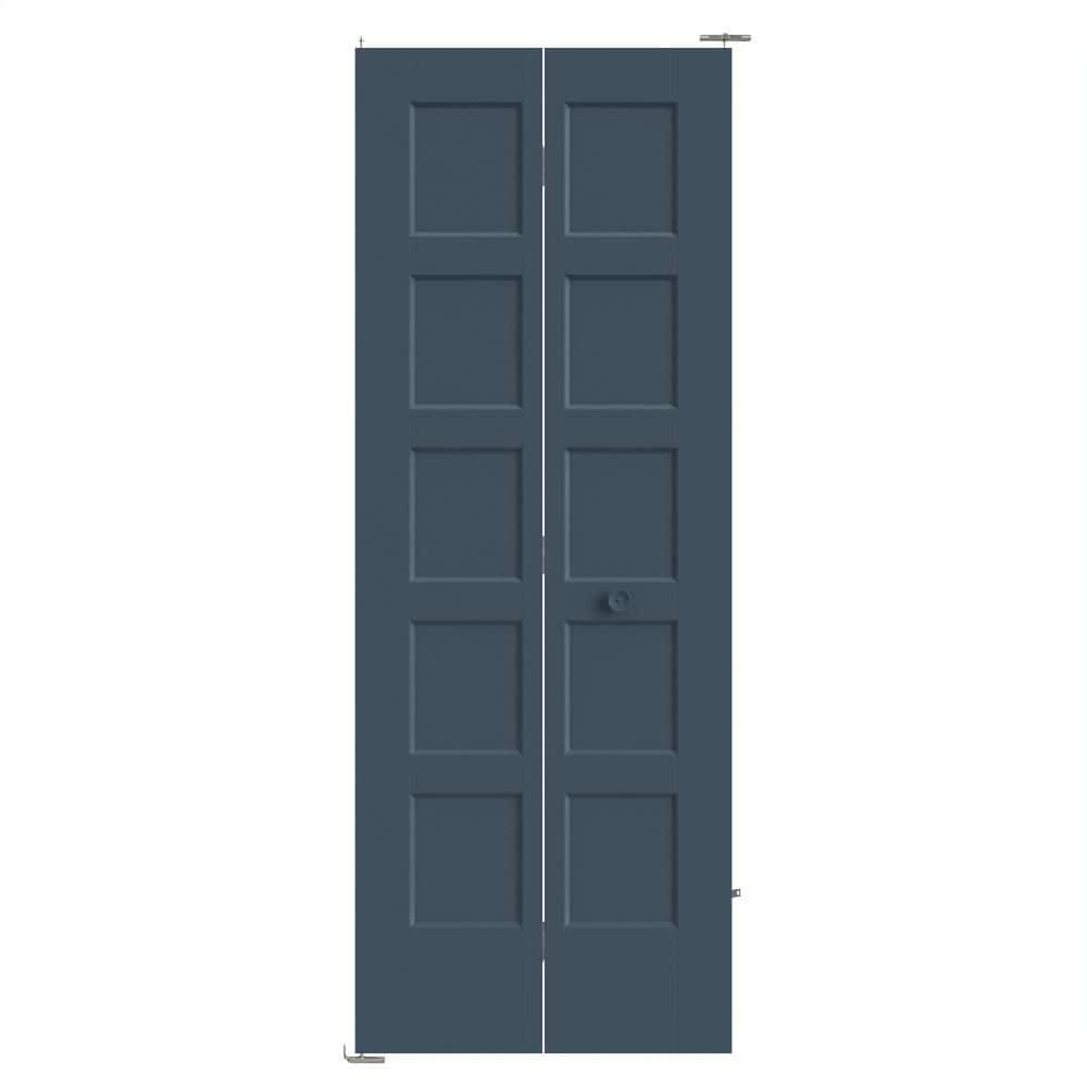 30 in. x 80 in. 5-Panel Bayshore Hollow Core Night Tide Molded Composite Bi-Fold Door price history on PriceWatchPro