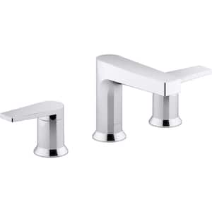 Taut 8 in. Widespread Double Handle Bathroom Faucet in Polished Chrome