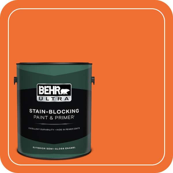 BEHR ULTRA 1 gal. #S-G-240 Dragon Fire Semi-Gloss Enamel Exterior Paint & Primer