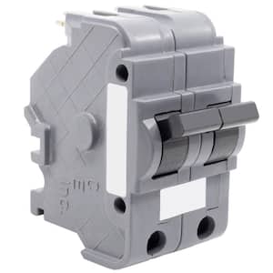 New UBIF Thick 15 Amp 2 in. 2-Pole Federal Pacific Stab-Lok Type NA Replacement Circuit Breaker