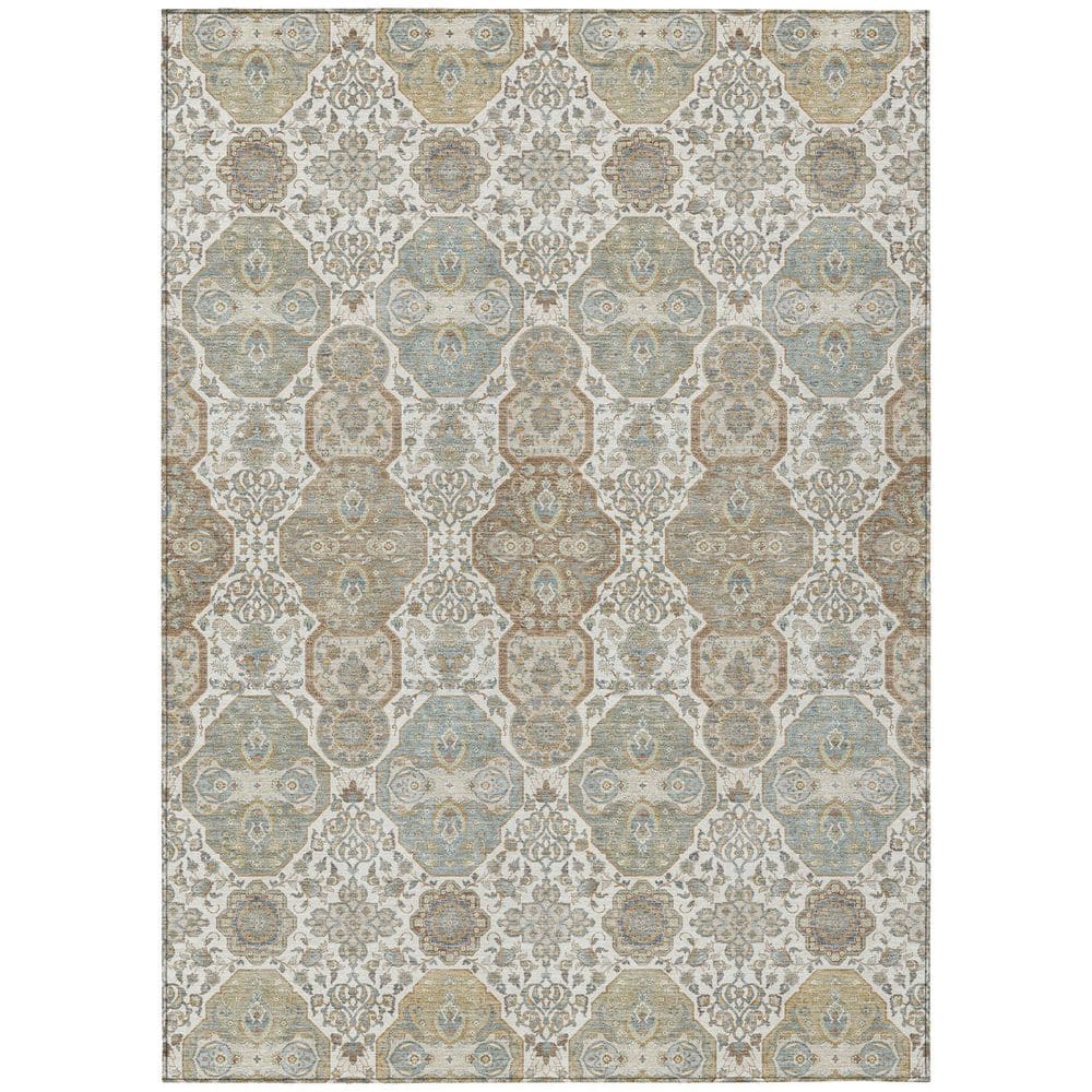 Chantille Machine Washable Indoor/Outdoor Abstract ACN2484 Ivory 9 ft. x 12 ft. Area Rug price history on PriceWatchPro