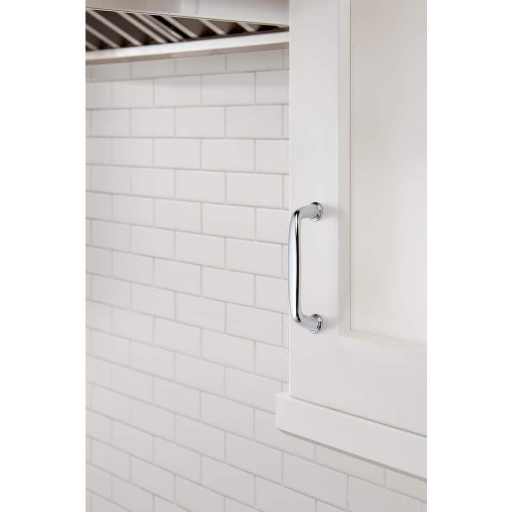 Polished Chrome 3-3/4" Cabinet Drawer Pull Bar