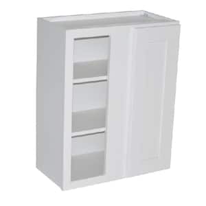 Brookings Plywood Ready to Assemble Shaker 12x36x24 in. 1-Door Blind Wall Kitchen Cabinet in White