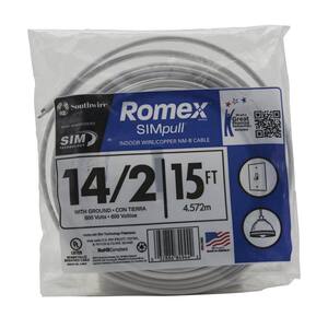 15 ft. 14/2 Solid Romex SIMpull CU NM-B W/G Wire