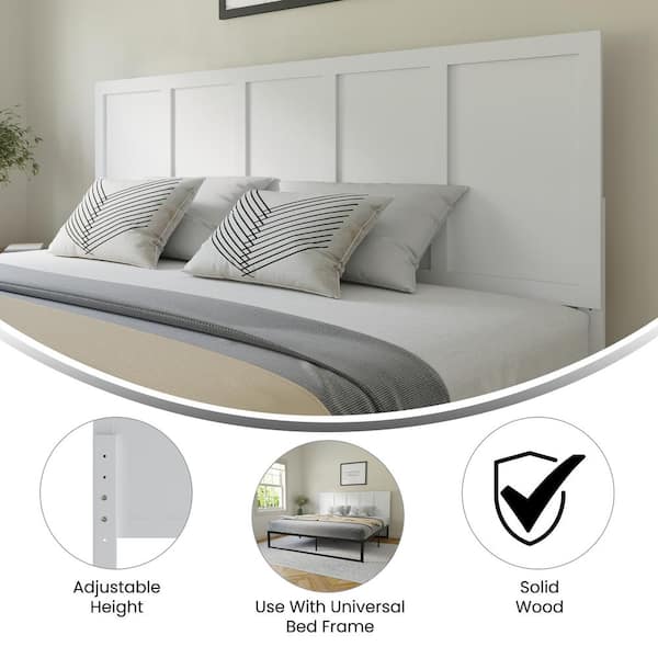White King Headboard