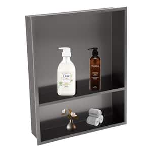 Lordear 22 x 18 Bathroom Shower Niche Stainless Steel Niche Recessed Shower  Shelf for Bathroom Storage