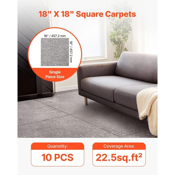 トルコのカーペット 120*180 clearance SKYSHALO Dark Brown Carpet Tiles 18 in. x 18 in., 10-Pack Peel and