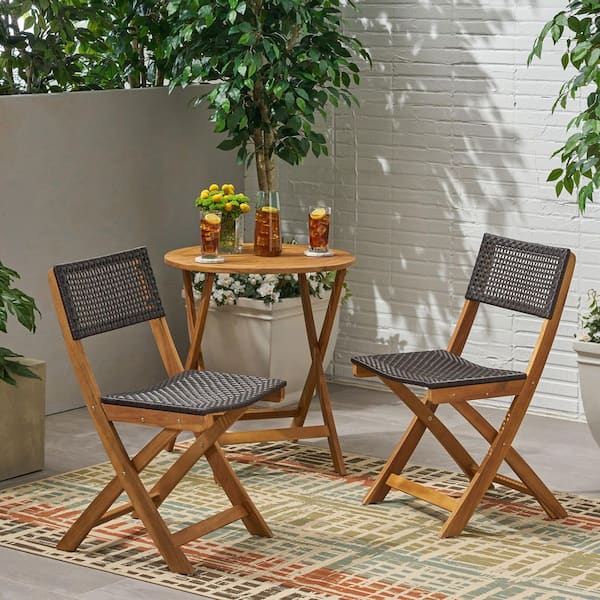 Coporesell Brown Outdoor Dining Chair Set of 2