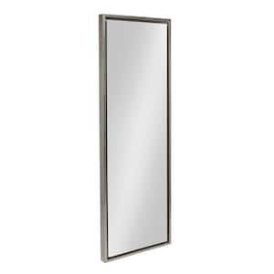 Large Rectangle Silver Full-Length Art Deco Mirror (48 in. H x 16 in. W)
