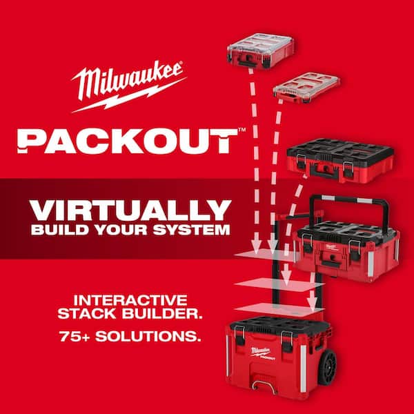 Milwaukee PACKOUT Dolly 24 in. x 18 in. Black Multi-Purpose