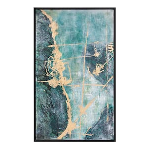 Ocean Wave #2 Abstract Oil Painting Wall Art 52 in. x 32 in.