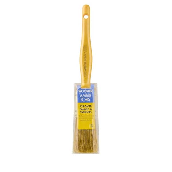 Wooster 1 in. Amber Fong Bristle Brush
