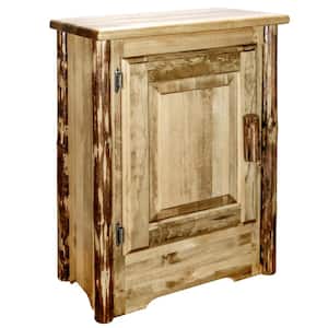Glacier Country Collection Left Hinged Brown Accent Cabinet