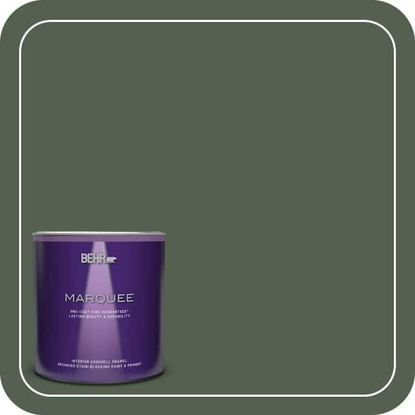 BEHR MARQUEE 1 qt. #ECC-11-3 Whispering Oaks Eggshell Enamel Interior Paint & Primer