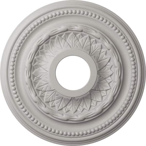 Ekena Millwork 1 in. x 15-3/4 in. x 15-3/4 in. Polyurethane Galway Ceiling Medallion, Ultra Pure White