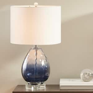 Borel 24.25 in. Dark Blue Table Lamp