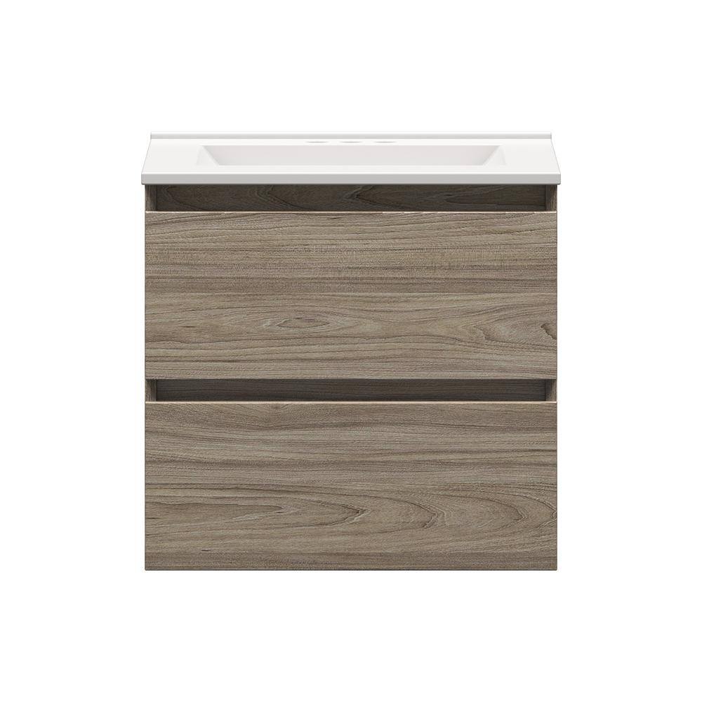 Glacier Bay Sidemere 24 in. W x 18 in. D Vanity in Savanna with ...