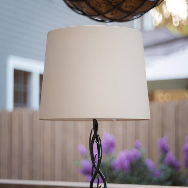 Kenroy Home Twigs 59 In Bronze Outdoor Floor Lamp With Fabric Shade 33035brz Twigs 59 In Bronze Outdoor Floor Lamp, Sirit Rattan Floor Lamp Dark Brown