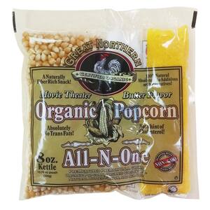 8 oz. Certified Organic Movie Theater Popcorn Portion-Packs (18-Count)