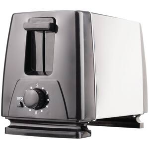 2-Slice Black Extra-Wide Slot Toaster