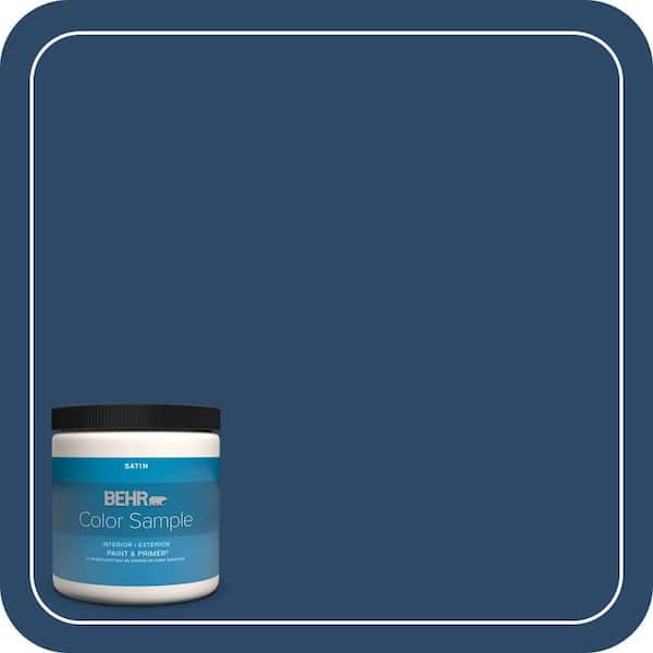 BEHR PREMIUM PLUS 8 oz. #PPF-57 Lake View Satin Enamel Interior/Exterior Paint & Primer Color Sample