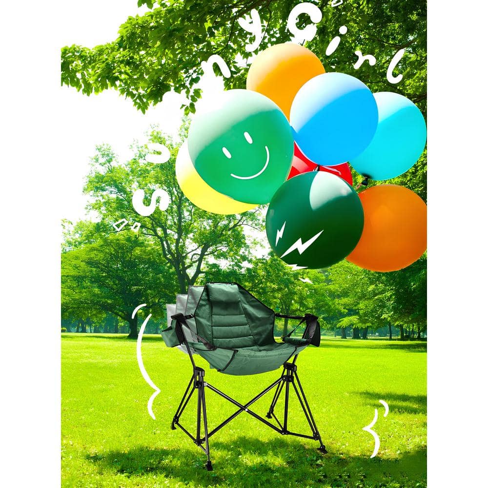 Green Hammock Foldable Portable Iron Outdoor Camping Chair