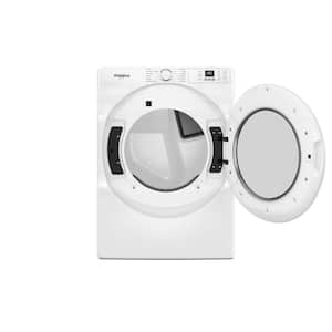 7.4 Cu. Ft. vented Front Load Electric Dryer in White with Quick Dry