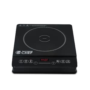 12.99 in. x 11.42 in. Electric Induction Portable Cooktop in Black with 1 Element, 8 Power Settings