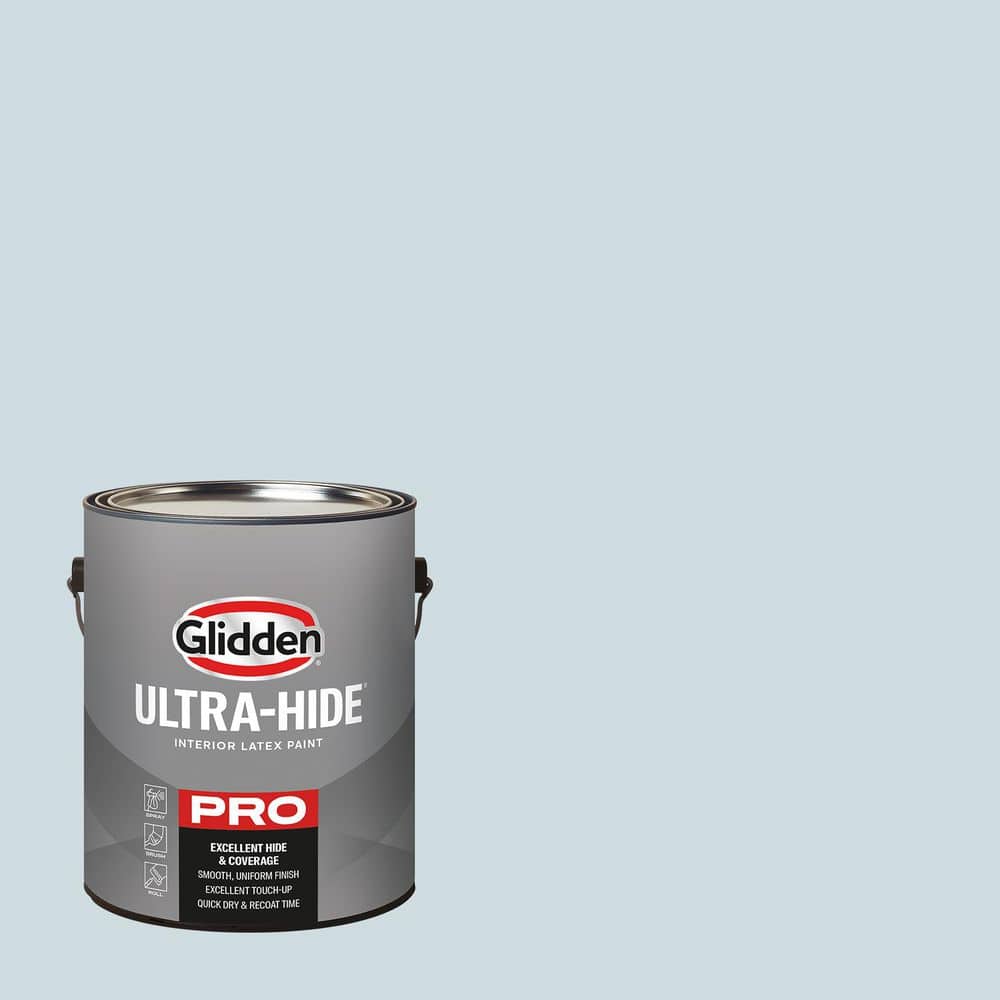 Glidden Ultra-Hide 1 gal. PPG10-27 Tradewinds Satin Interior Paint ...