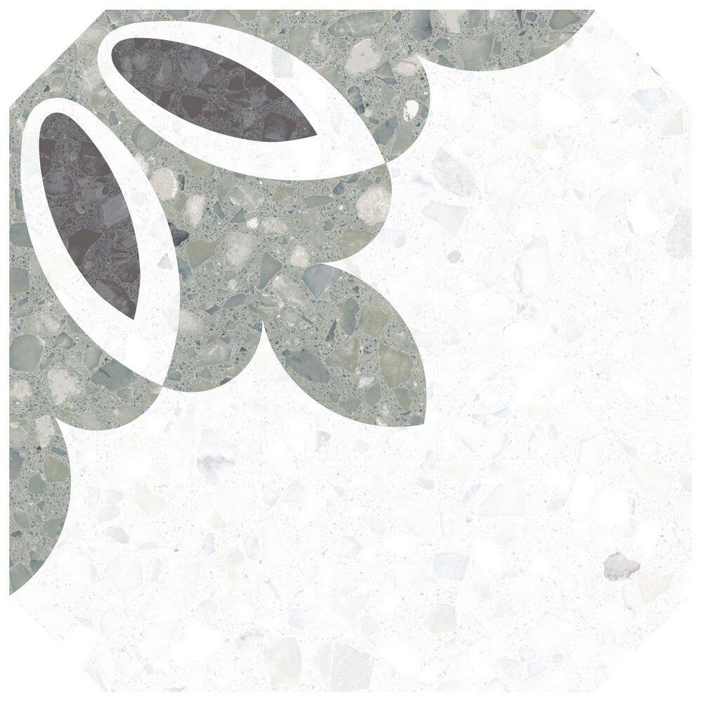 Riviera Octagon Antibes Verde 8 in. x 8 in. Porcelain Floor and Wall Tile (10.75 sq. ft. /Case) product image for price tracking