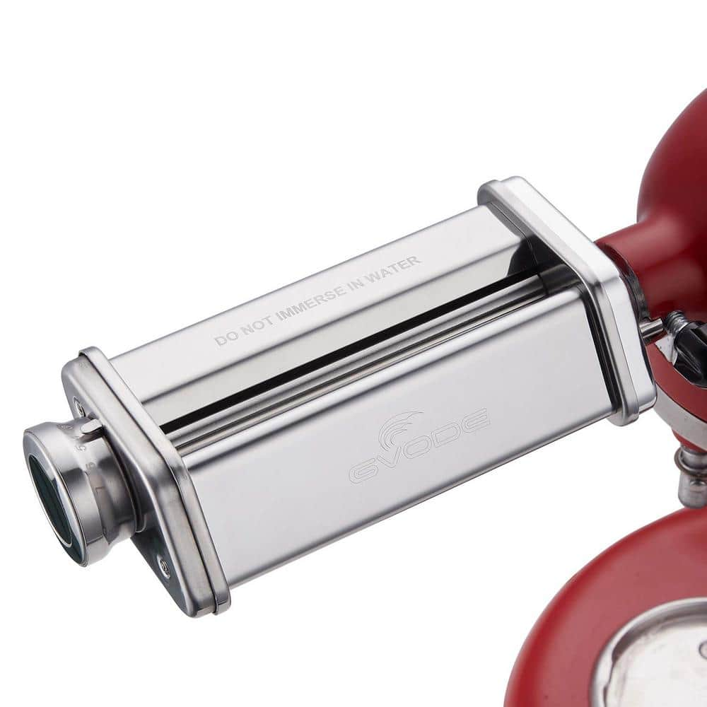 GVODE Stainless Steel Pasta Roller Attachment for KitchenAid Stand Mixer,  8-Adjustable thickness knob FXKTHP-9018 - The Home Depot