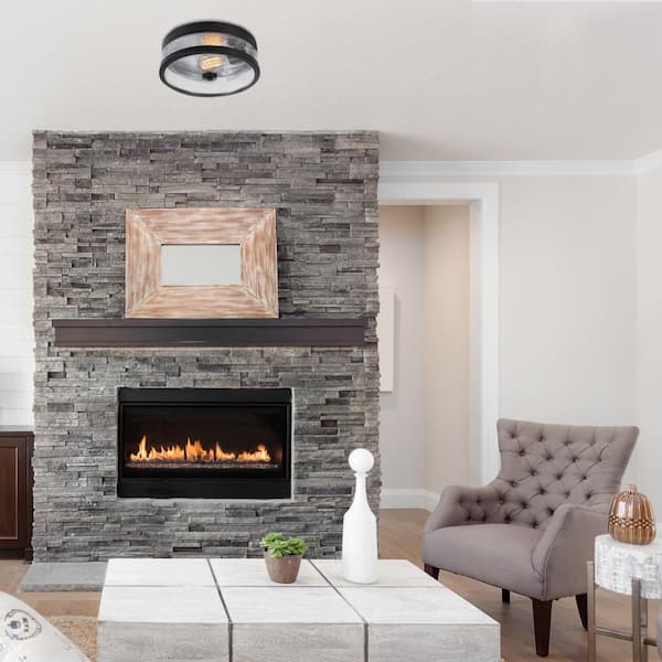 Carolina 1-Light Dark Bronze Flush Mount Light
