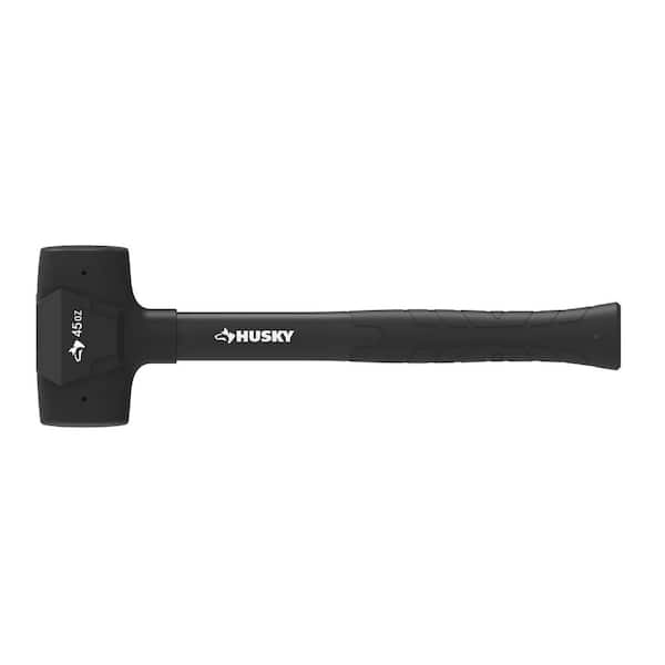 Husky 16 oz. Black White Rubber Mallet Fiberglass Handle N-G16RBWHK - The  Home Depot